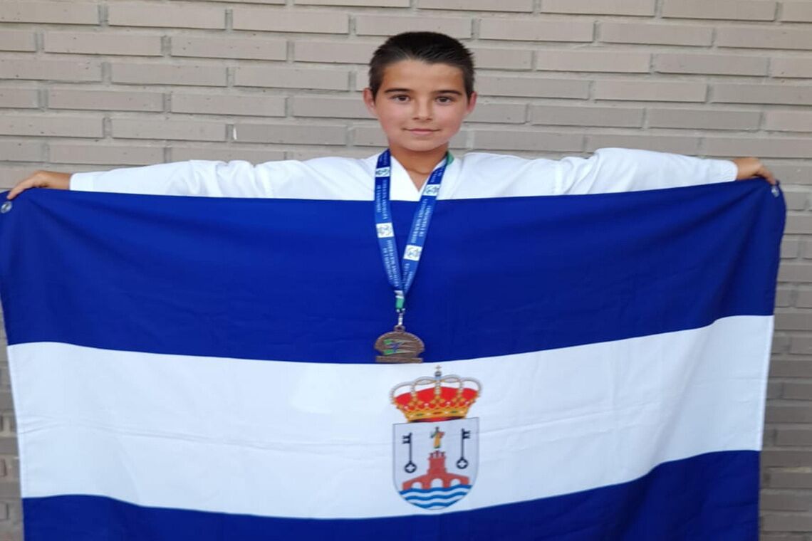 Darío Martínez Sánchez, medalla de bronce en el Campeonato de Andalucía de Taekwondo celebrado en Carmona