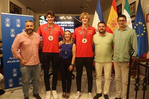 Reconocimiento a los deportistas alcalareños David Gómez y Luis García, campeones del Mundo con la Selección Española de Baloncesto U19