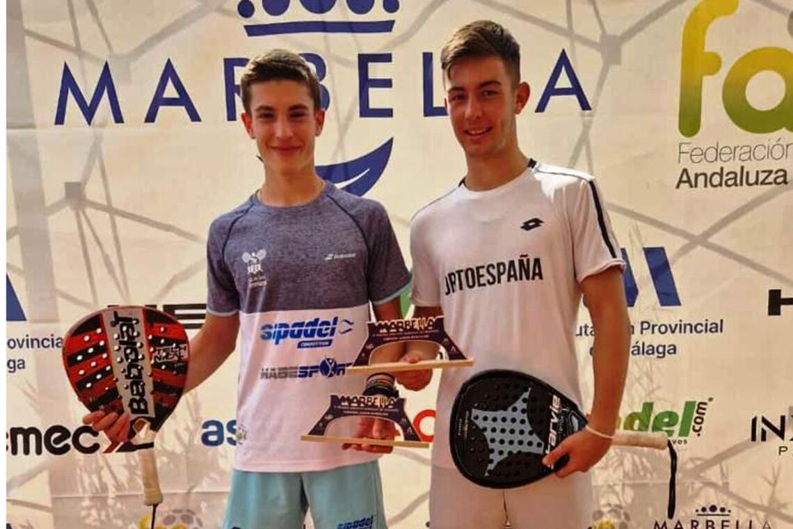 Jesús Álvarez campeón júnior de la 5ª prueba del Circuito andaluz de pádel de menores