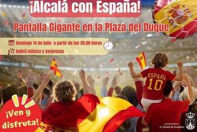 Pantalla gigante en Alcalá de Guadaíra  para la final de la Eurocopa: ¿dónde ver el España - Inglaterra?