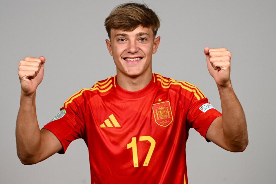 Jesús Rodríguez, con España sub 19, en la gran final del Europeo