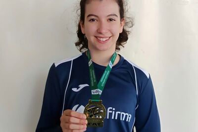 Amanda Jiménez, medalla de oro en el Campeonato de Andalucía Taekwondo Junior +68 kg en Lucena