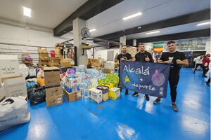 Solidaridad del Club Boxeo Impacto Alcalá para ayudar a los afectados por la DANA en Valencia