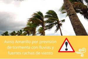 Activada ALERTA AMARILLA hasta las 20 horas por lluvias y tormentas